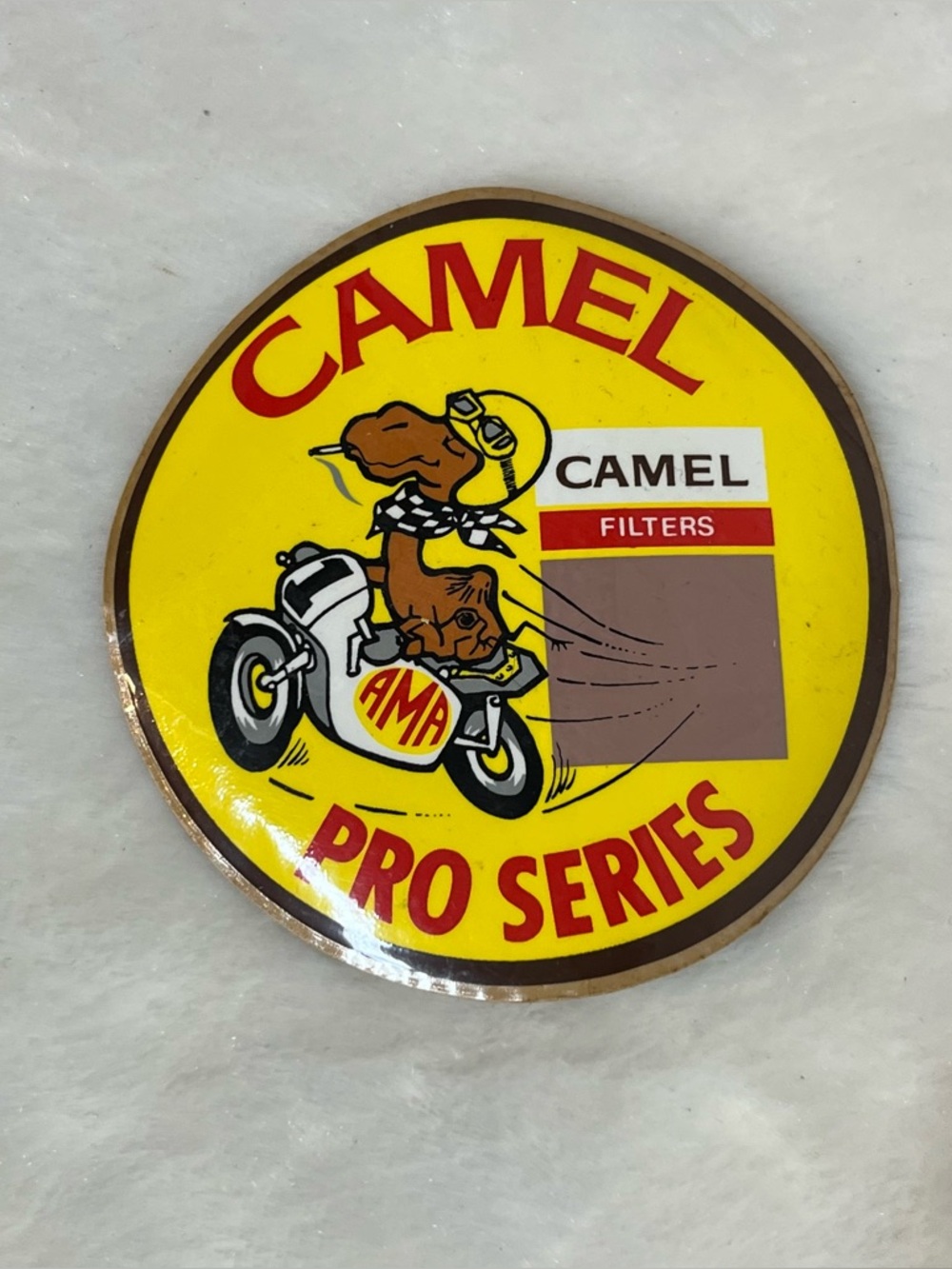 Vintage 70s Decal CAMEL PRO SERIES AMA Motorcycle Racing decal